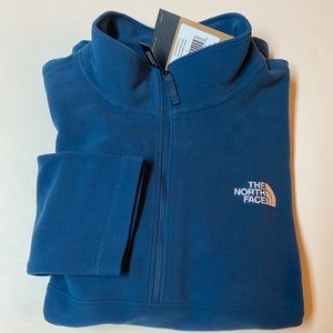 Men’s The North Face 100 Glacier 1/4 Zip Fleece Blue